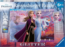 Ravensburger - Disney Frozen 2, Sterke Zussen - 100XXL    stukjes  met glitter