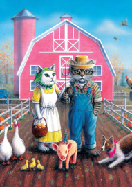 Art Puzzle 5028 - Cat Farm - 260XL stukjes