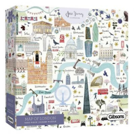 Gibsons 6606 - Map of London - 1000 stukjes