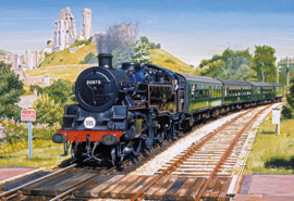 Gibsons 3115 - Corfe Castle Crossing - 500 stukjes