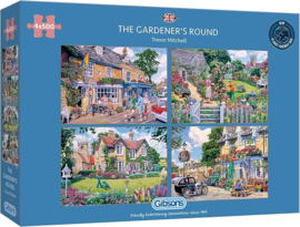 Gibsons 5047 - The Gardener's Round - 4X500 stukjes