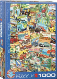 Eurographics 5628 - Vintage Travel Collage  - 1000 stukjes