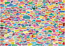 Ravensburger - 387 Dogs & One Cat - 300XL stukjes