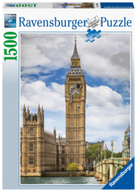 Ravensburger - London, Grappige Kat op de Big Ben - 1500 stukjes   OP=OP