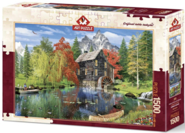 Art Puzzle 4550 - Fishing Near the Mill - 1500 stukjes