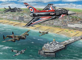 Gibsons 6413 - Airshow over Eastbourne - 1000 stukjes