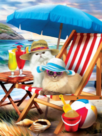 SunsOut 28865 - Beach Cats - 300XL stukjes