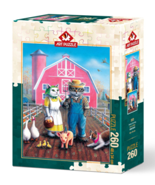 Art Puzzle 5028 - Cat Farm - 260XL stukjes