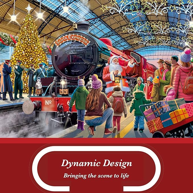 Falcon de Luxe 146 - Santa at the Station - 1000 stukjes