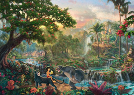 Disney Thomas Kinkade - Het Jungle Boek - 1000 stukjes