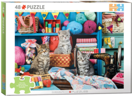 Eurographics 6020 - Sewing Room Kittens - 48XL stukjes