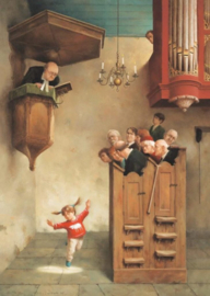 Art Revisited Marius van Dokkum - Dansje in de Kerk - 1000 stukjes