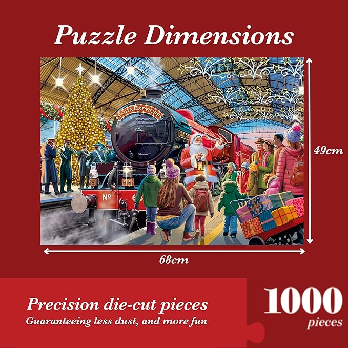 Falcon de Luxe 146 - Santa at the Station - 1000 stukjes