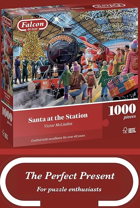 Falcon de Luxe 146 - Santa at the Station - 1000 stukjes