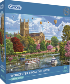 Gibsons 6454 - Worcester from the River - 1000 stukjes