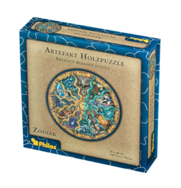 Artefact Houten Puzzel - Dierenriem - 130 stukjes