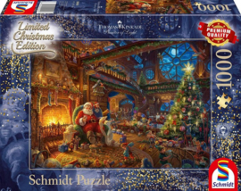 Thomas Kinkade - Santa's Workshop - 1000 stukjes  Limited Edition