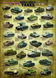 Eurographics 0388 - World War II Tanks - 1000 stukjes