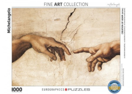 Eurographics Michelangelo - Creation of Adam - 1000 stukjes,