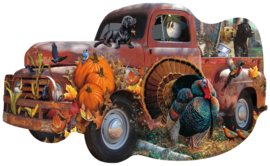 SunsOut 96089 - Harvest Truck - 1000 stukjes  Vormpuzzel