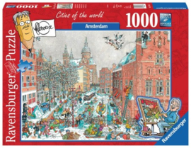 Ravensburger - Fleroux, Amsterdam in Winter - 1000 stukjes