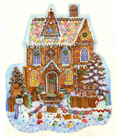 SunsOut 97179 - Gingerbread House - 1000 stukjes  Vormpuzzel