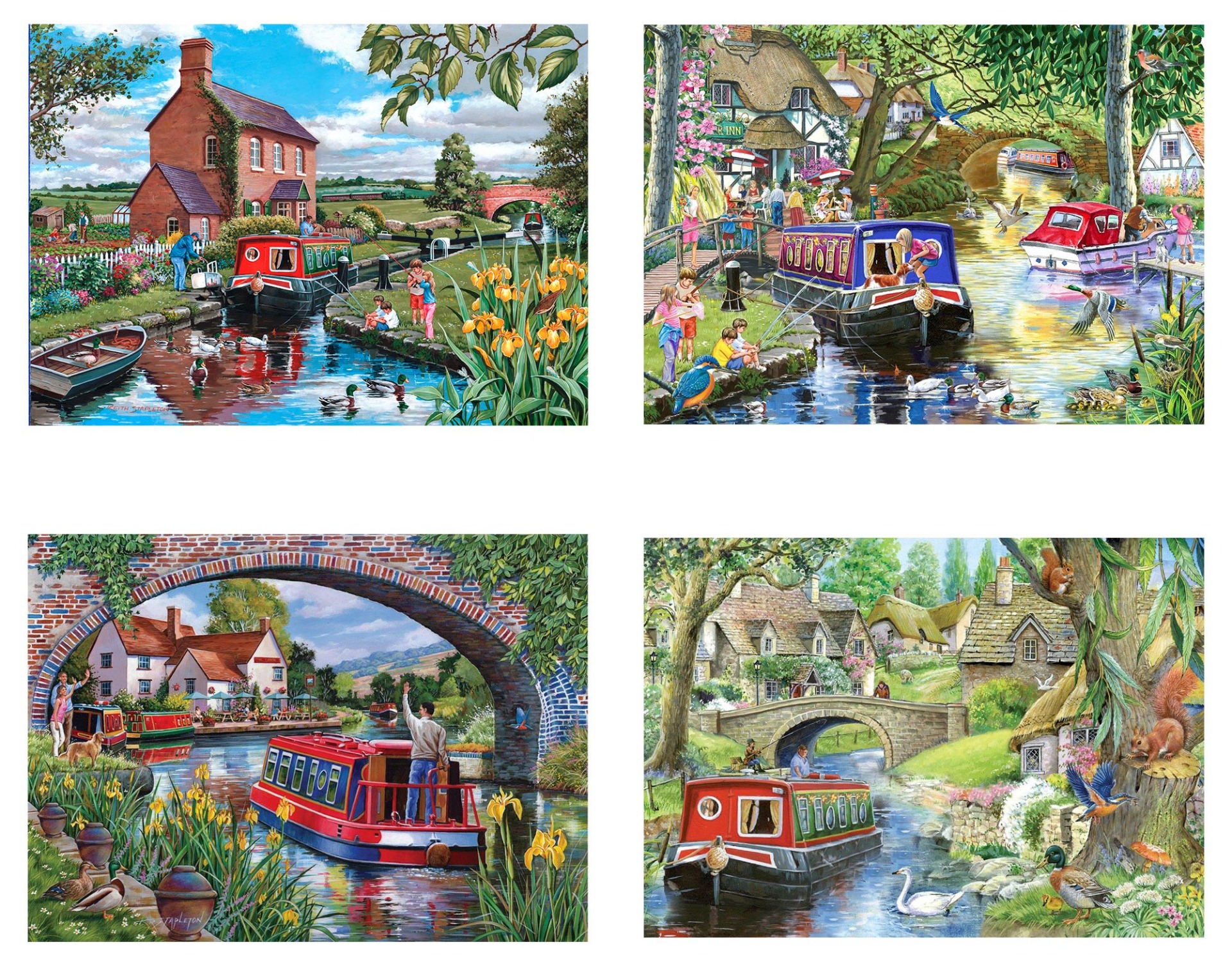 House of Puzzles - Cruising the Canals - 4x500 stukjes