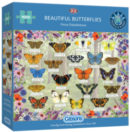 Gibsons 6366 - Beautiful Butterflies - 1000 stukjes