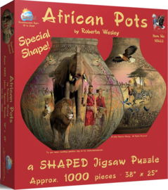 SunsOut 95622 - African Pots - 1000 stukjes  Vormpuzzel