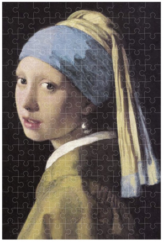 Plateau rechtbank hoorbaar Londji Johannes Vermeer - Meisje met de Parel - 150 Micro stukjes | Londji  - Legpuzzels (kunst) | popshopcorry