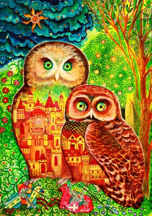 Bluebird - Owls - 1000 stukjes