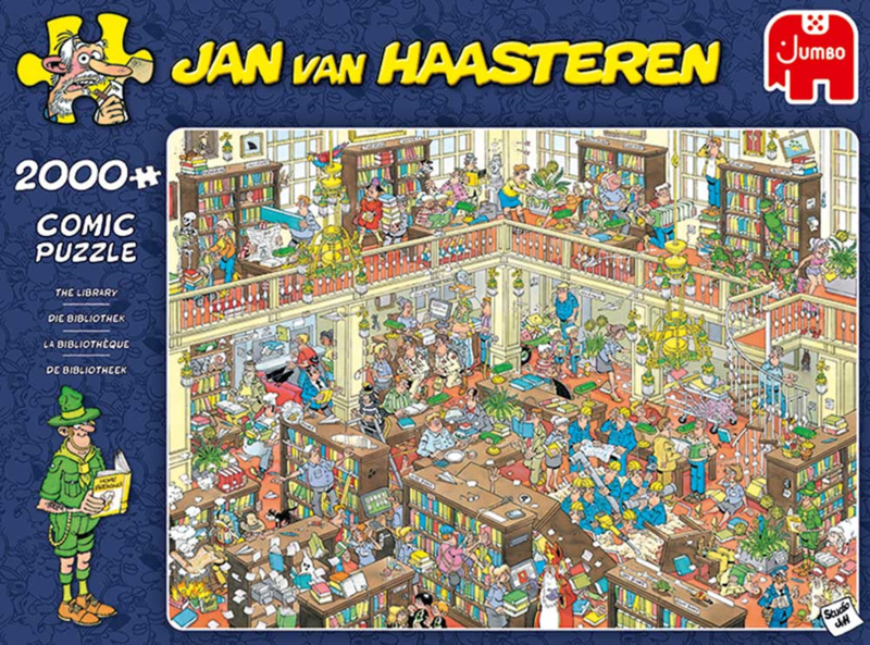 Jan van Haasteren - De Bibliotheek - 2000 stukjes
