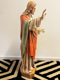 Heiligenbeeld Heilig Hart van Jezus – Gebroeders van Paridon, Gips, 66 cm