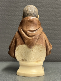 Heiligenbeeld Pater Pio (borstbeeld), 13cm (10)