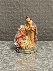 Kerstgroep Heilige Familie, 3 cm, resin. (10)