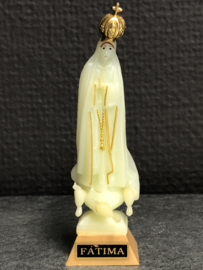 Heiligenbeeld Maria OLV van Fatima, glow in the dark, 9.5 cm (3)