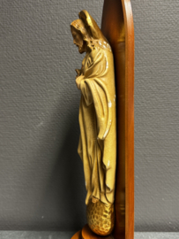 Heiligenbeeld  Heilig Hart van Jezus – hout en gips, ca. 1950