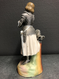 Heiligenbeeld Jeanne D`Arc, biscuitporselein, 21 cm, (23)