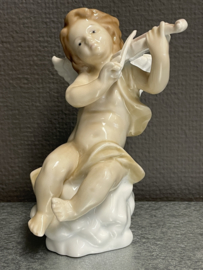 Engel met viool, LLadro immitatie, 16 cm, porselein (0)