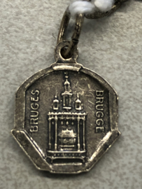 Devotiemedaille Heilig Bloed van Brugge, 1.5 cm