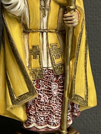 Heiligenbeeld Ubaldo van Gubbio, resin, 28 cm (1)