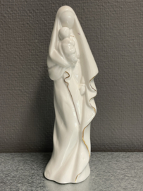 Heiligenbeeld Maria met kind, porselein, 20 cm (0)