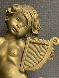 Engel met harp, 20 cm, kunststof (8)