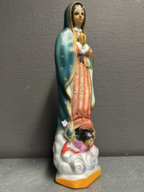 Beeld Onze-Lieve-Vrouw van Guadalupe – handbeschilderd gips, 35,5 cm