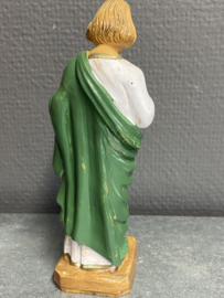 Heiligenbeeld Judas Tadeus, rubber, jaren '50, 15cm (3)