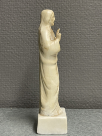 Heiligenbeeld Jezus Heilig Hart, biscuit porselein, 16 cm (1)