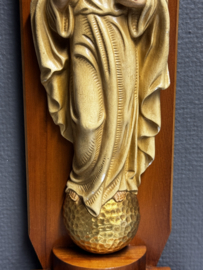 Heiligenbeeld  Heilig Hart van Jezus – hout en gips, ca. 1950