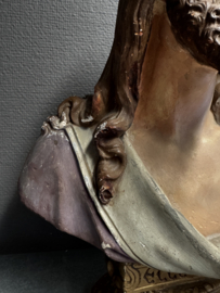 Ecce Homo – polychroom borstbeeld van Christus, ca. begin 20e eeuw