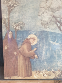 Prent in kader Franciscus en Clara 30x9.5 CM (37)