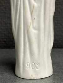 Heiligenbeeld Maria en Johannes, biscuit, 13cm, eind 1800 (2)